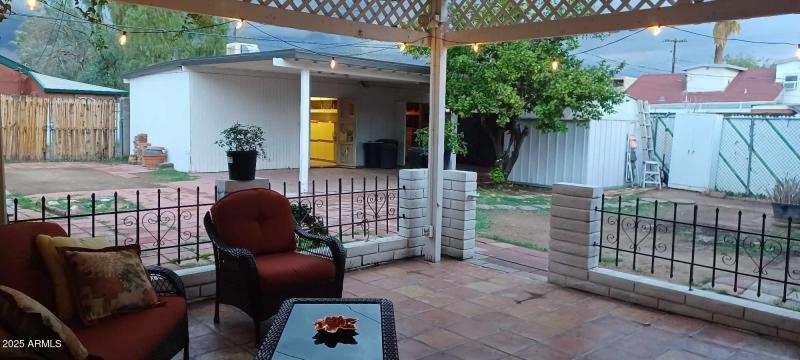 Back Patio View of Back Structure