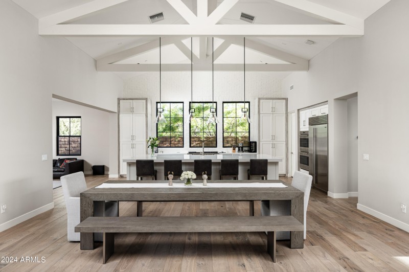 Dining in great room