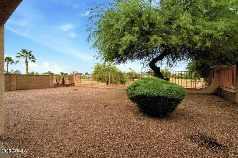 Backyard Facing Golf Course