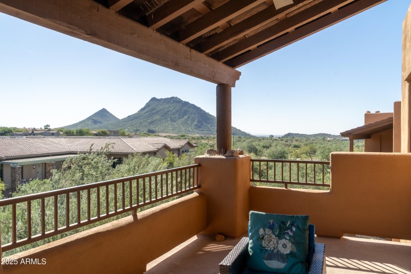 Covered Patio with View of Foothills