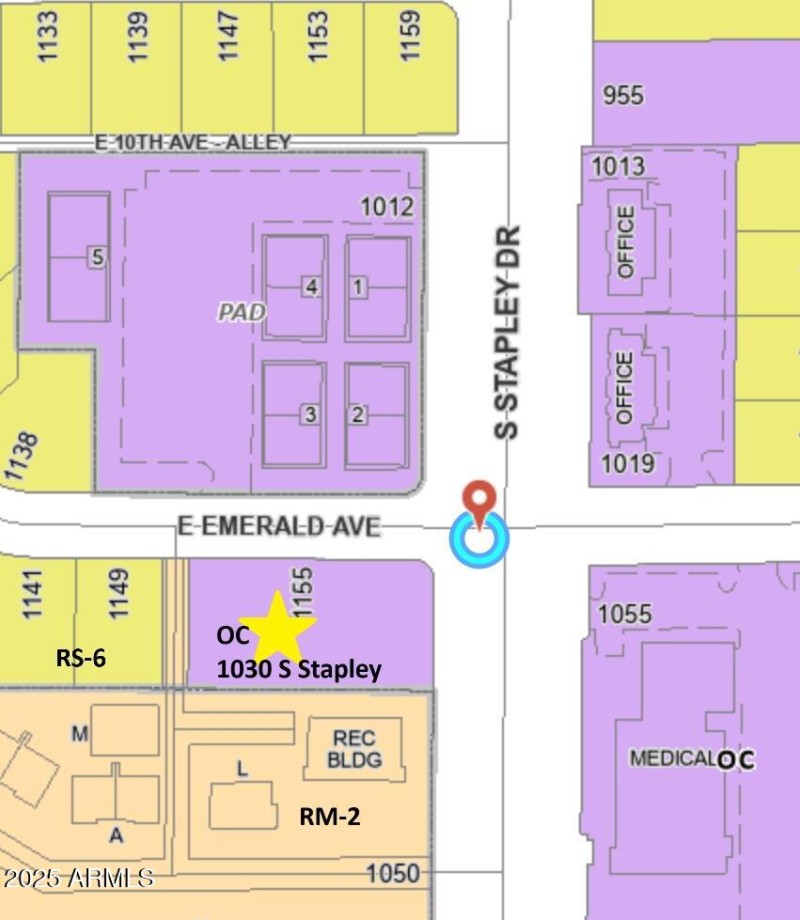 1030 Stapley Zoning Map