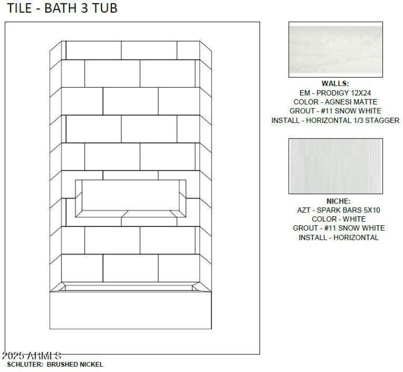 Tile Bath 3 Tub