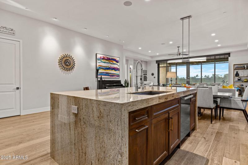 Kitchen Island to Dining & Patio