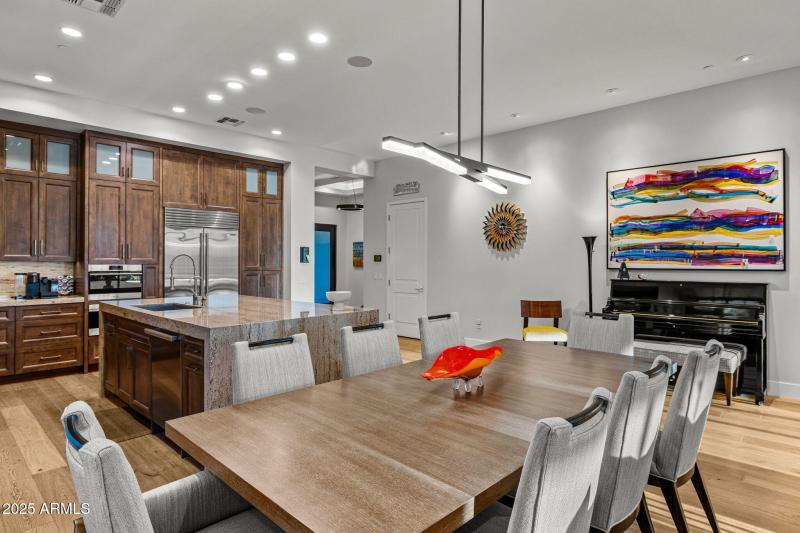 Dining to Kitchen & Front Entry