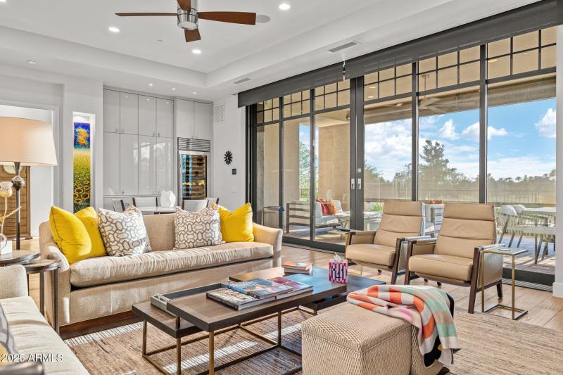 Great Room & Bar to Patio.