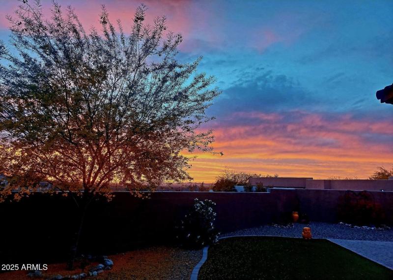 Spectacular Backyard Sunset!