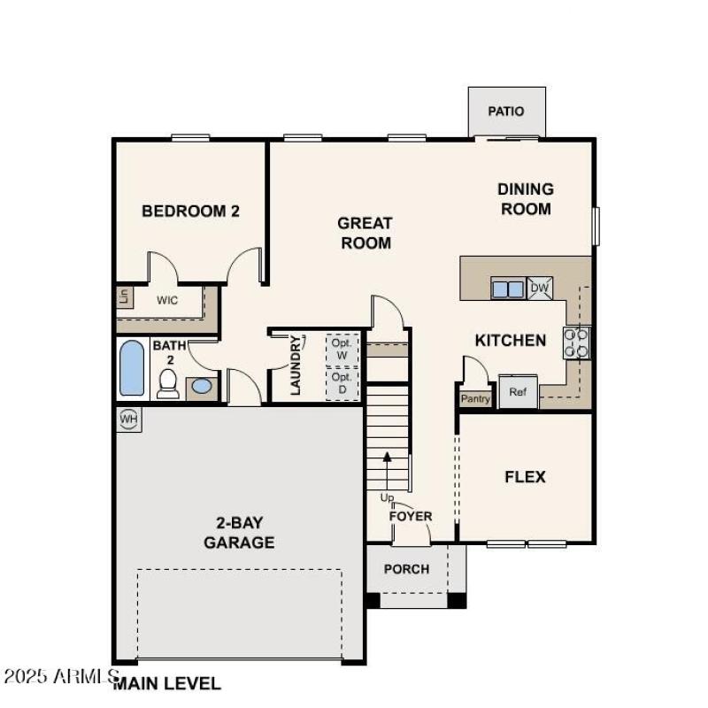 Sage Main Level Floor Plan