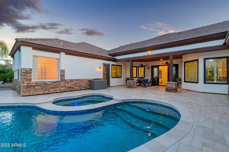 Bellflower Back Patio Sunset