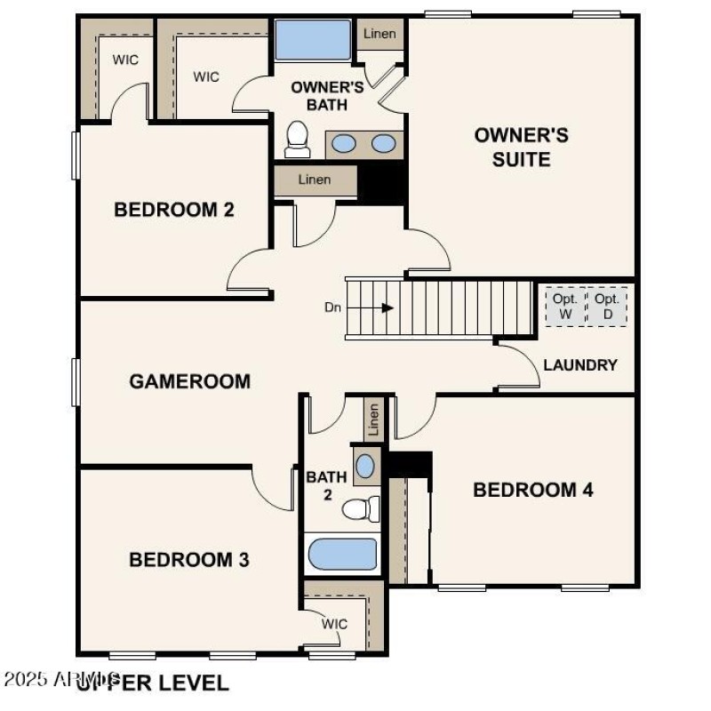 Troon Upper Level Floor Plan