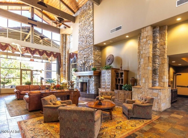 Las sendas Interior of clubhouse