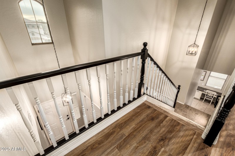 Looking down from Loft