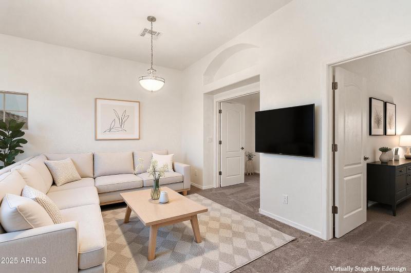 Virtually staged loft