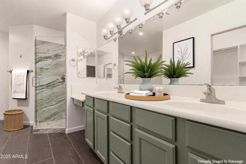 virtually staged main bathroom