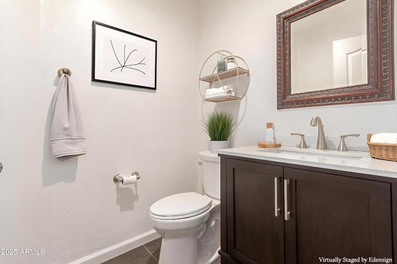 virtually staged powder room