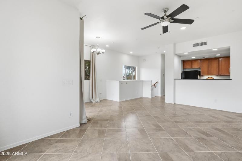 Kitchen Overlooks GreatRoom Area