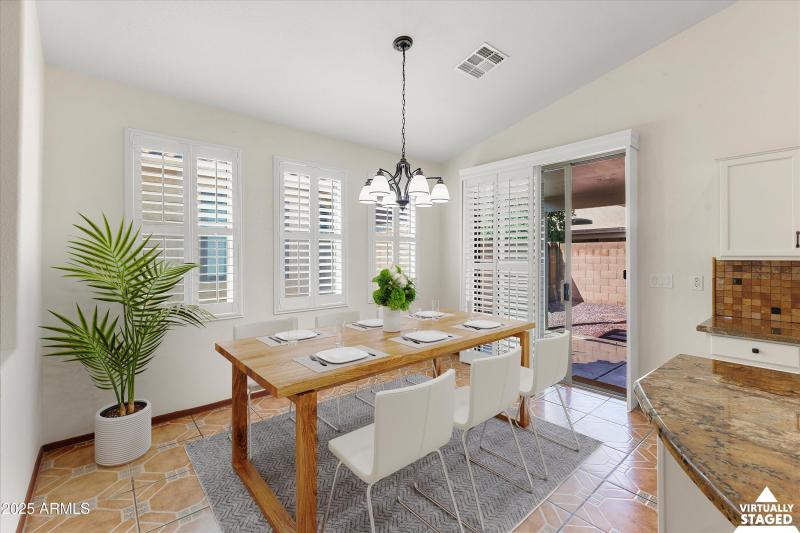 Dining Room Virtually Staged