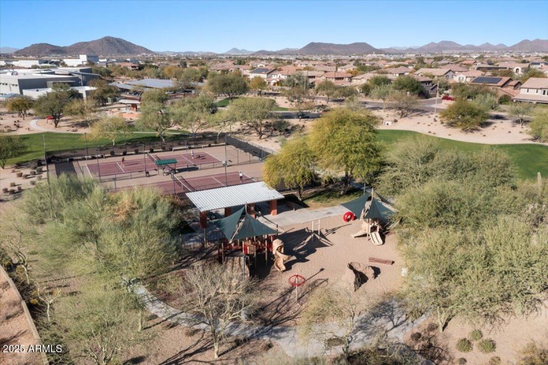 39-Aerial Community tennis court