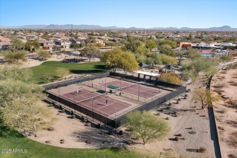 40-Aerial Community tennis court