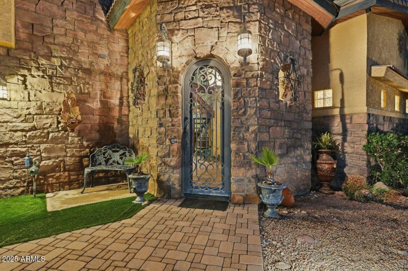 Twilight front entrance