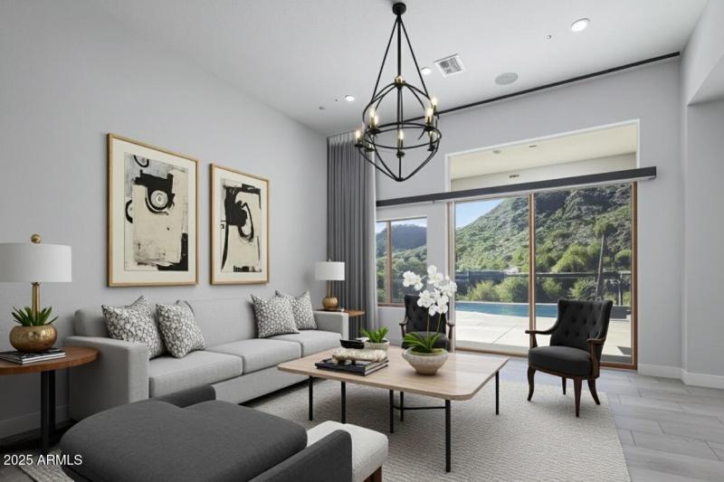 Living Room Virtual Staged