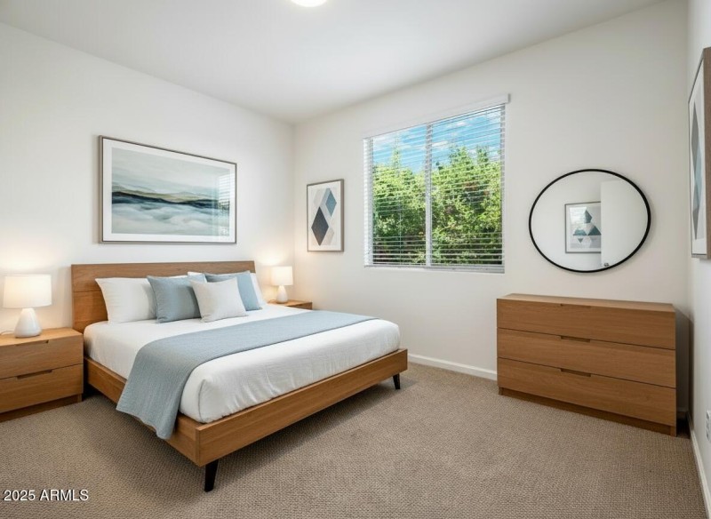 Apt Bed virtually staged