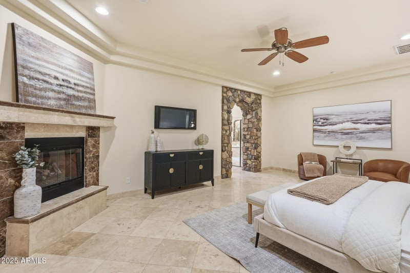 Primary Suite with fireplace