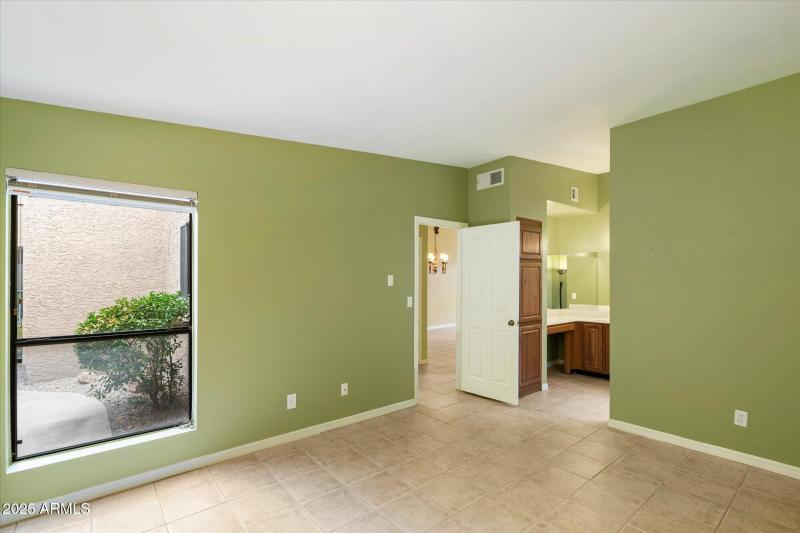 Master bedroom toward entry