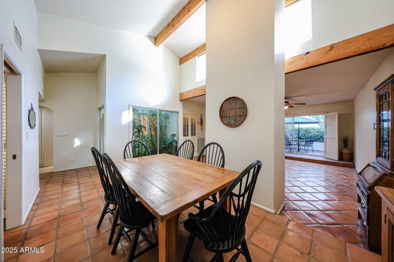 Dining Area Bathed in Natural Light !