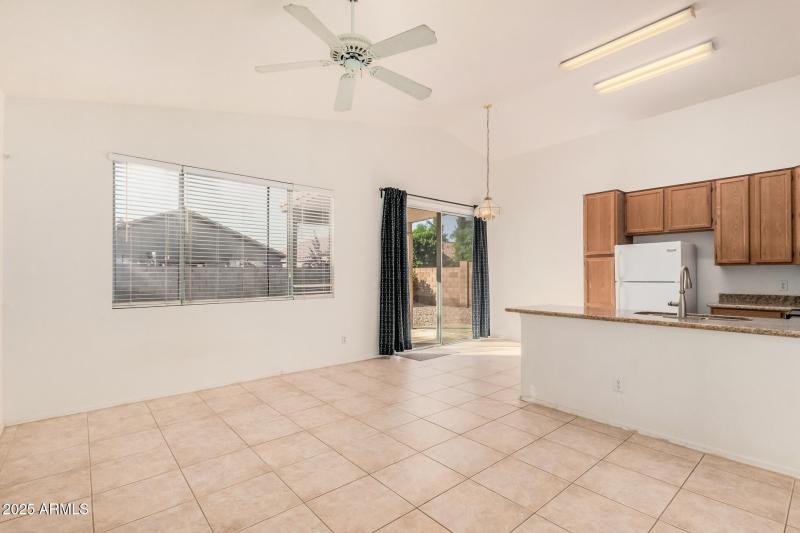 View to the back yard