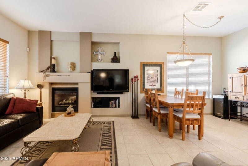 Great room with gas fireplace!