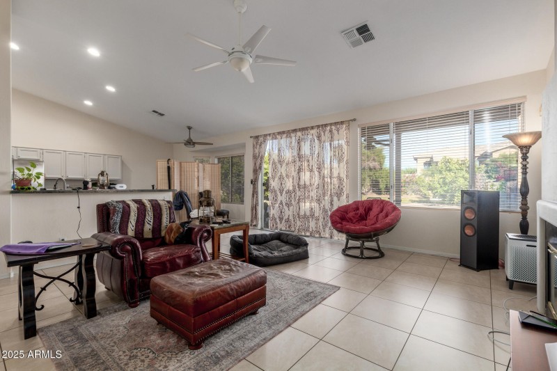 Family Room Opens to Kitchen