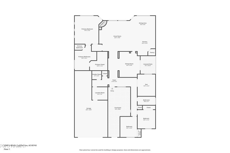 Floor plan - 7942 N Blakey Lane