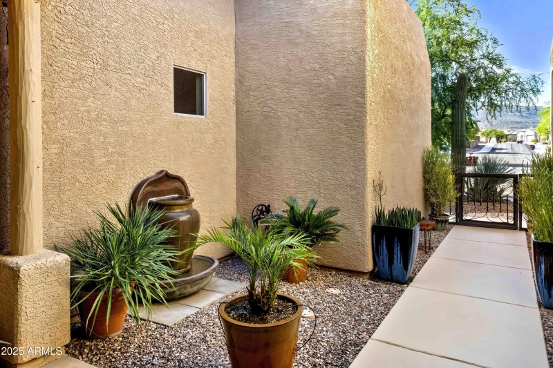 Walkway from Gated Entry to Home