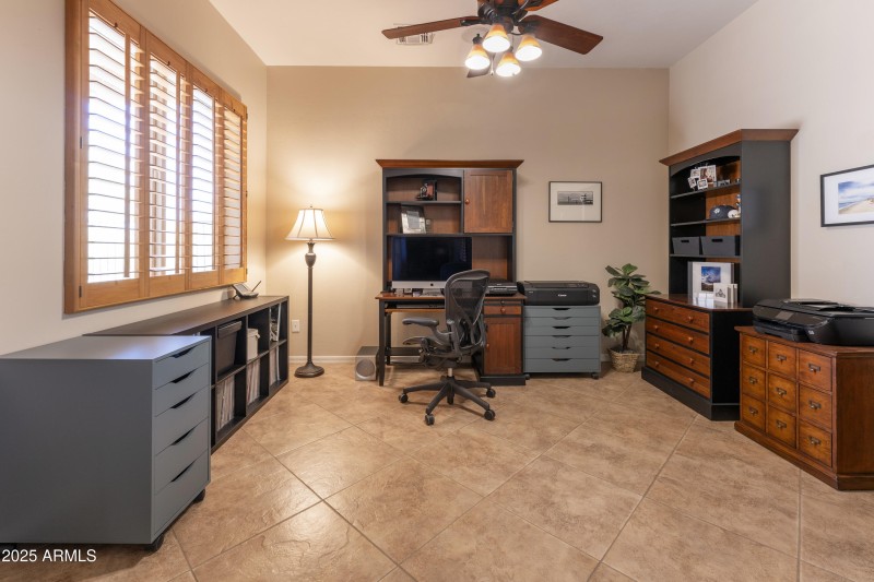 Den (has double doors)