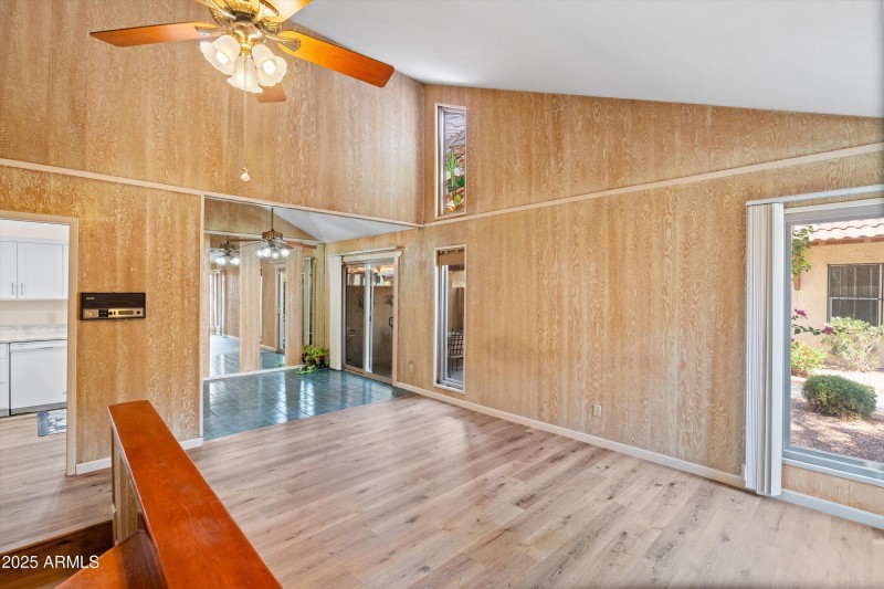 Soaring vaulted ceilings