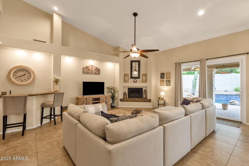 Living Area w/Sliding Glass Doors