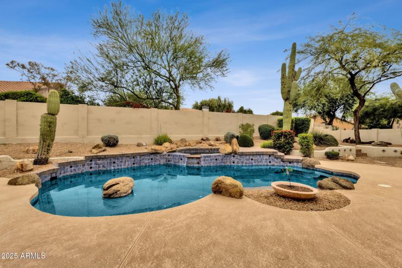 Serene Backyard with Sparkling Pool