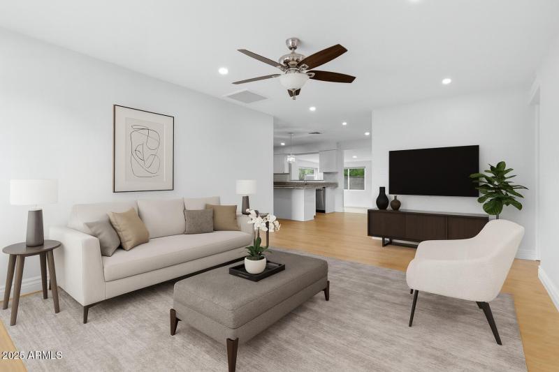 Living Room - Virtually Staged