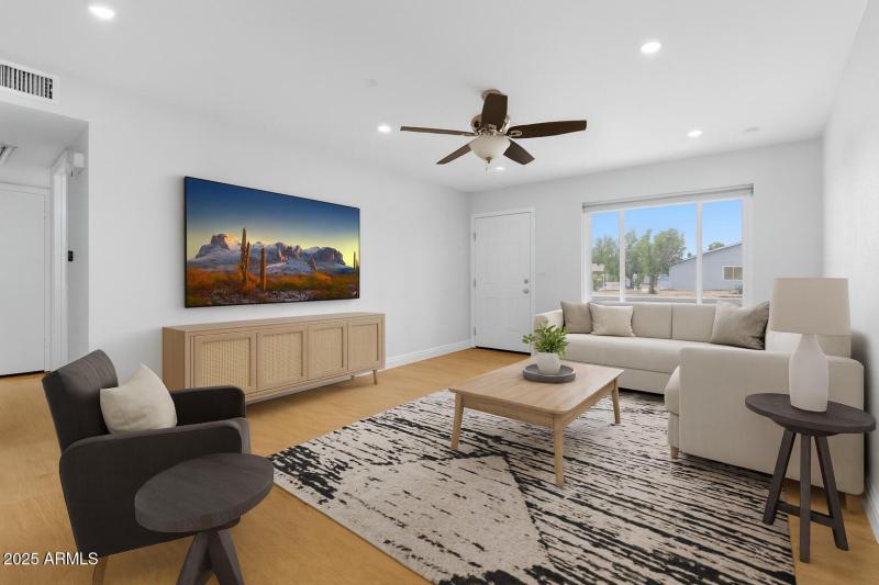 Living Room- Virally Staged