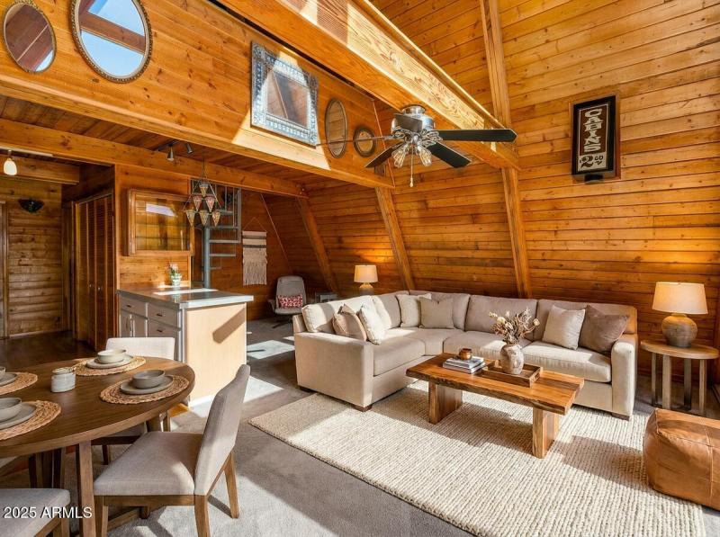 Firefly_Stage this room with modern moun