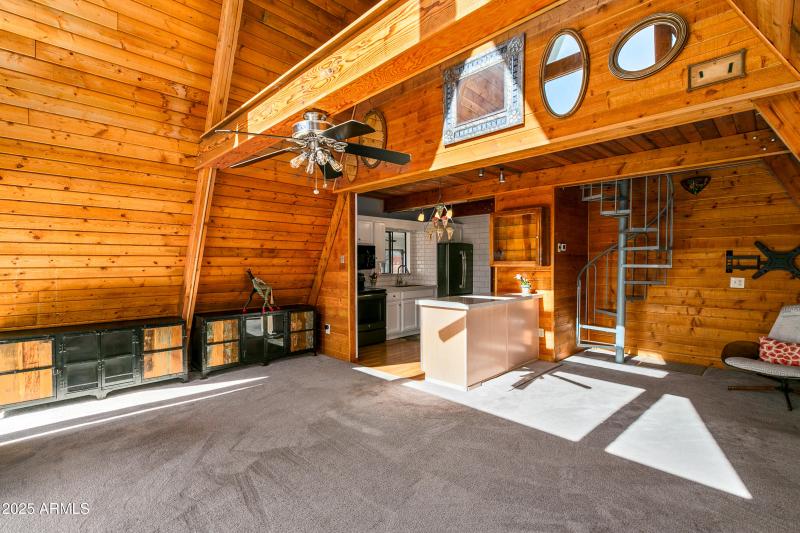 Living Area & Kitchen