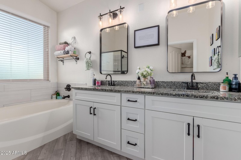 Dual Sink Vanity at Owner's Bath