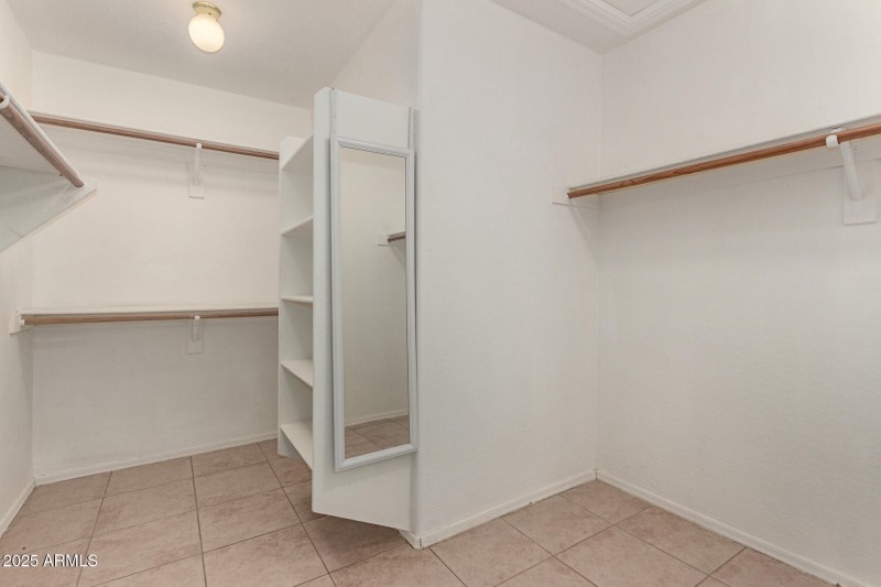 generous sized closet with organizers