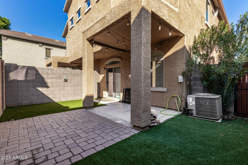 Synthetic grass yard