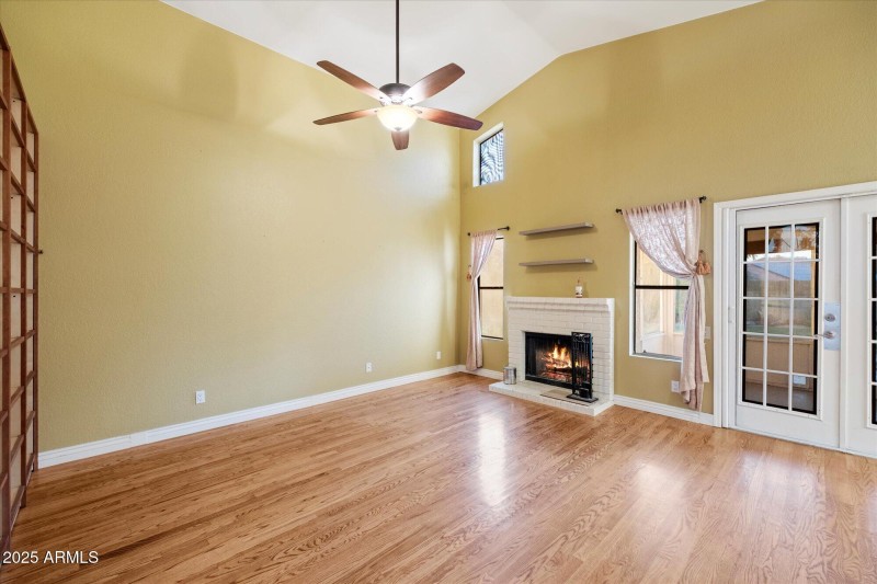 Fireplace in Living Space