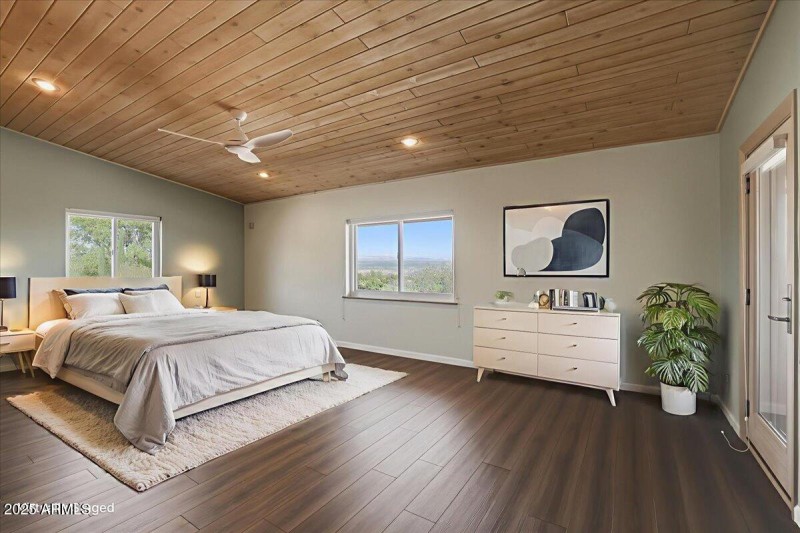 Primary Bedroom Staged