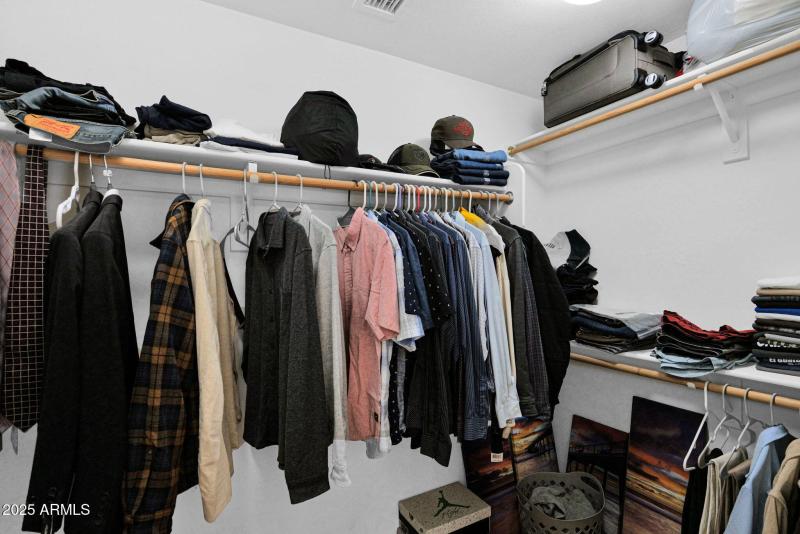 Primary walk in closet