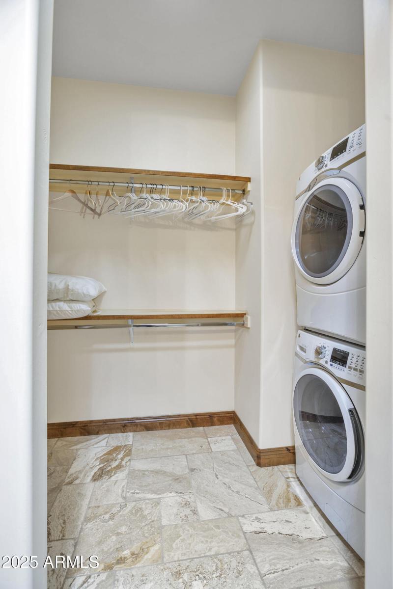 Casita closet with laundry
