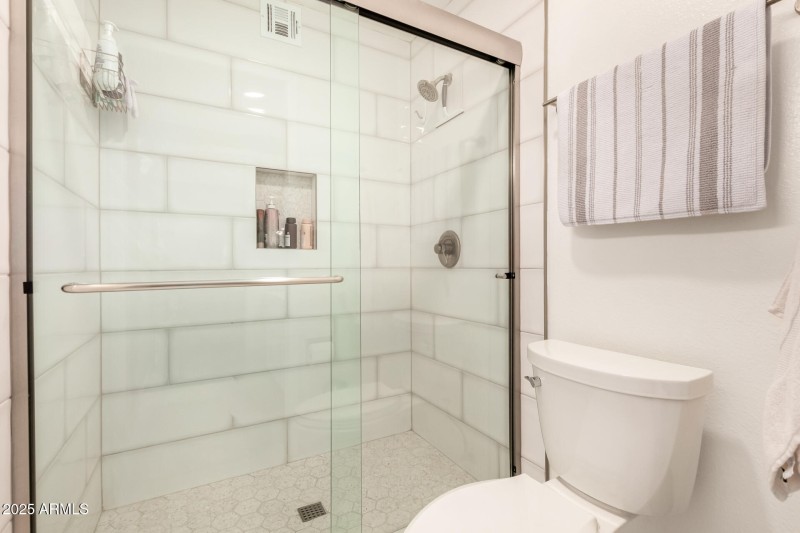 separate toilet/shower room