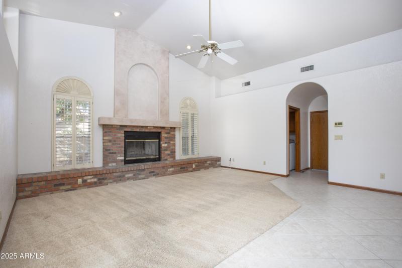 Cozy Wood Burning Fireplace